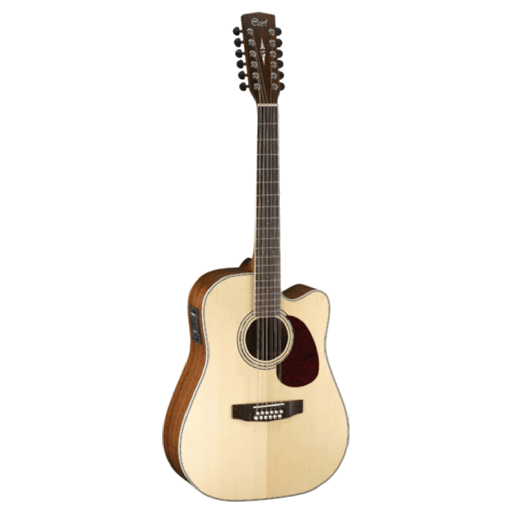 Cort MR710F12 NS 12-snarige Semi Akoestisch gitaar Natural Satin