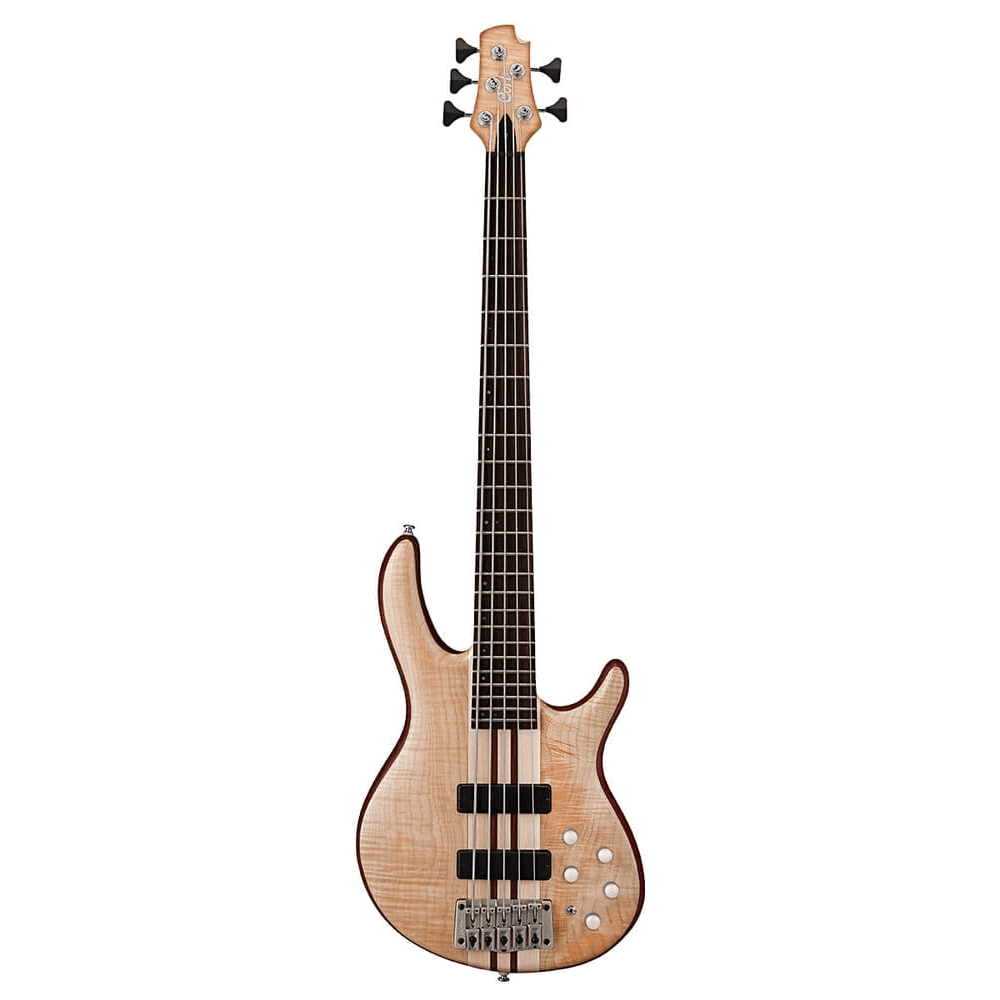 Cort A5 Plus FMMH - OPN Basgitaar vijfsnarig Open Pore Natural
