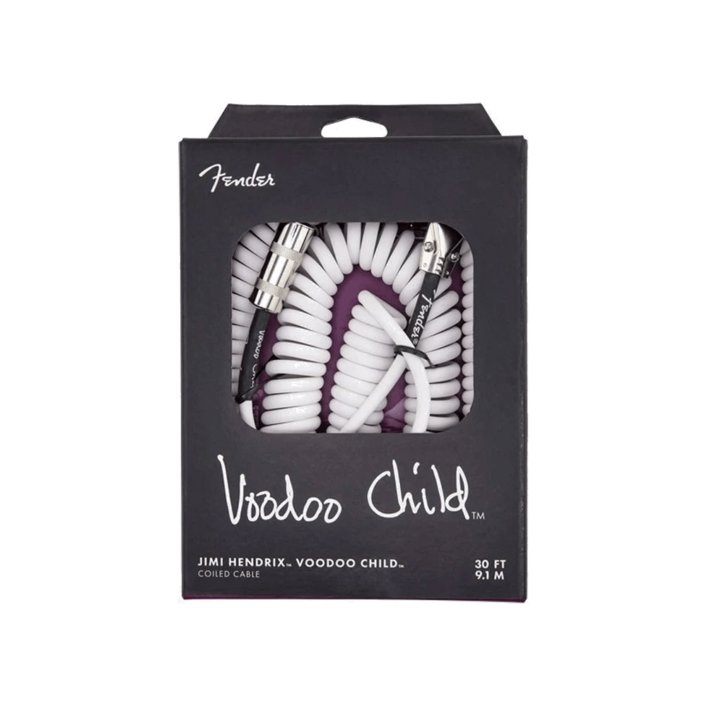 Fender Jimi Hendrix VooDoo Child Coil Cable 9mtr WHITE