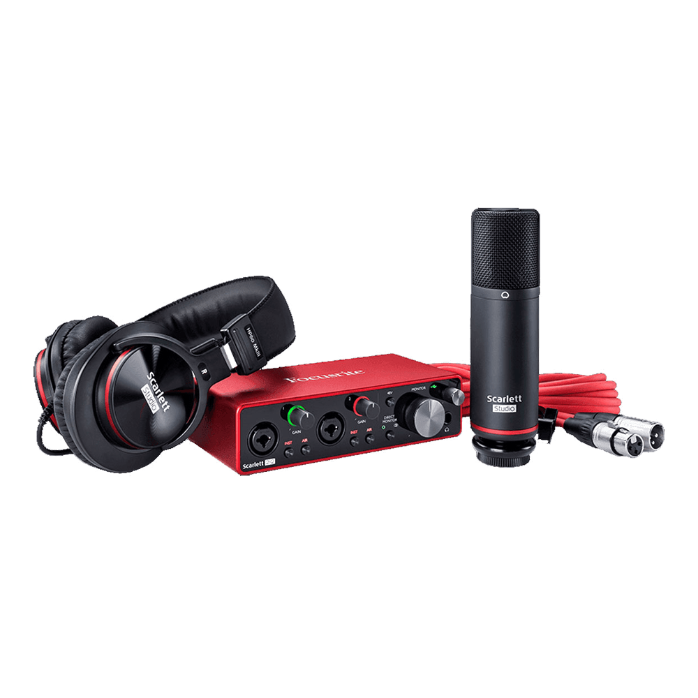 Focusrite Scarlett 4 STUDIO USB Audio Interface Pack
