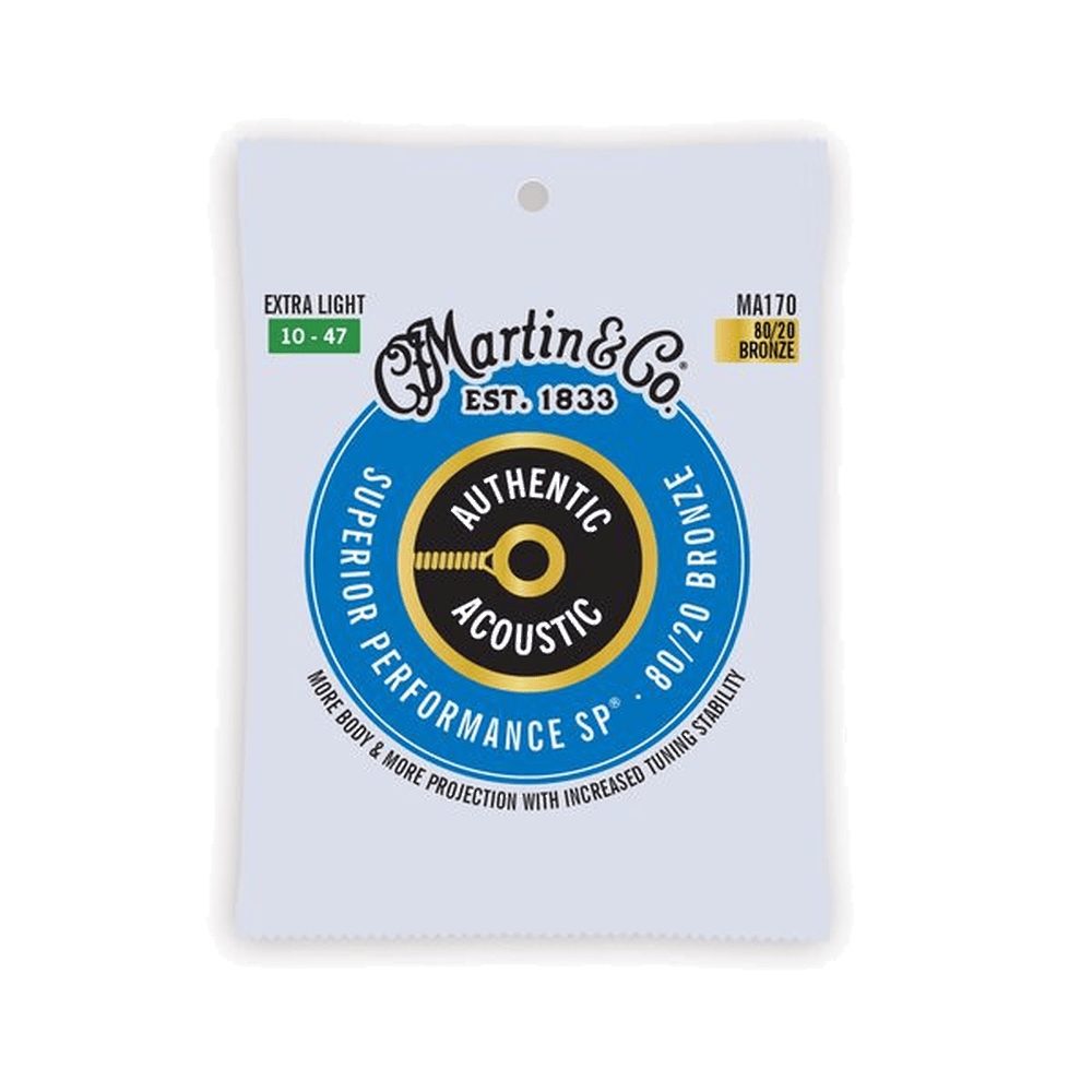 Martin MA170 Extra Light 010-047  Western snaren, Bronze - Authentic, SP 80/20