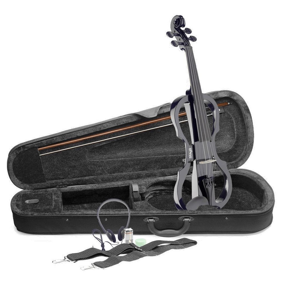 Stagg EVN X-4/4 BK  Elektrische viool zwart
