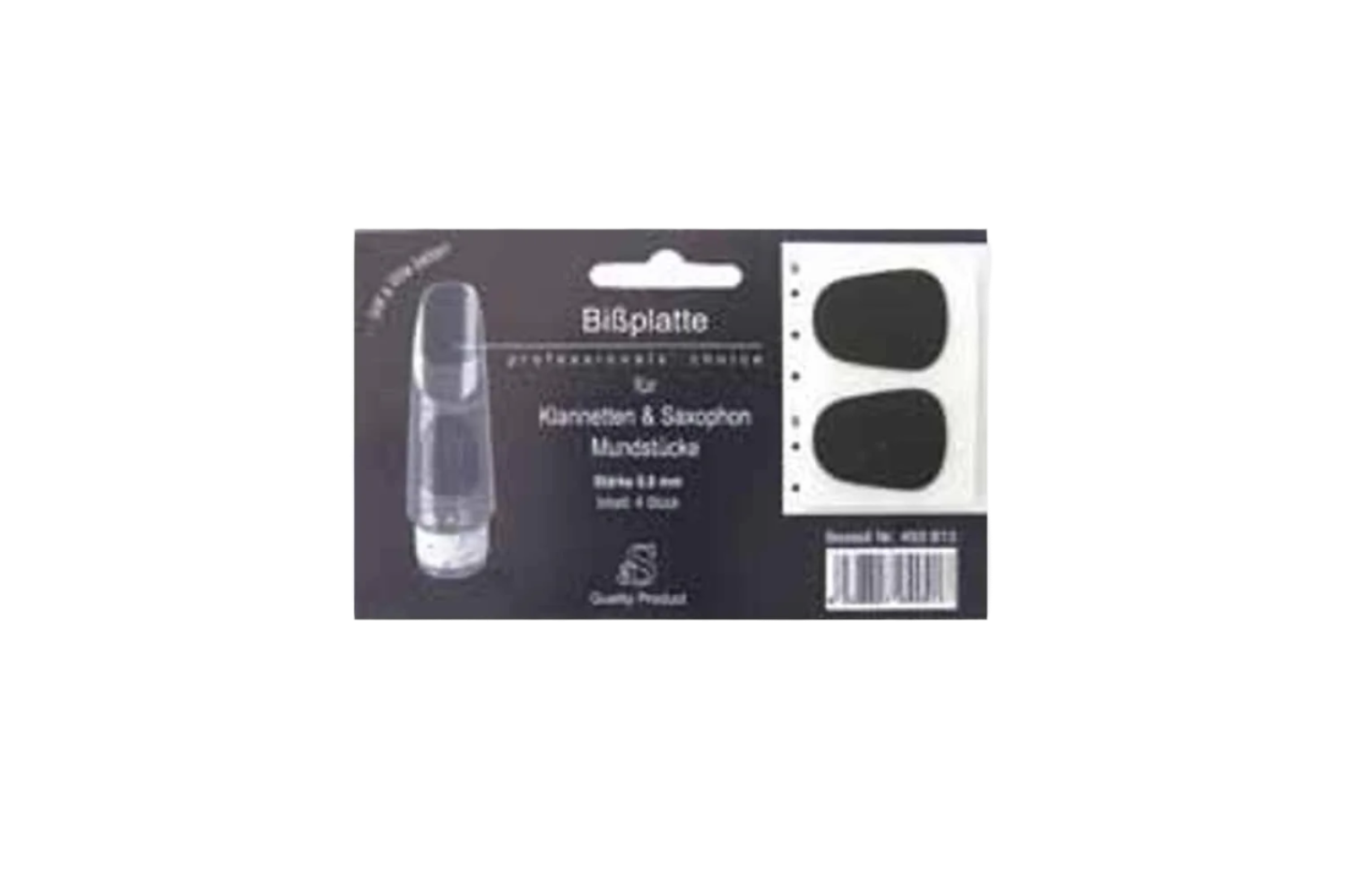 Stolzel Mondstukplakkers zwart 0,8mm per 4