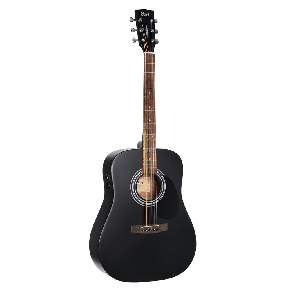 Cort AD810-BKS Western gitaar zijdeglans zwart