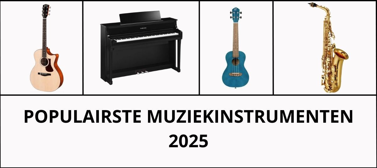 De populairste muziekinstrumenten van 2025