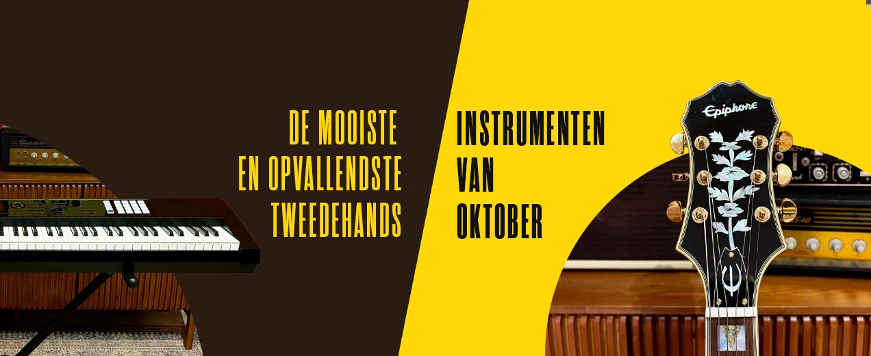 De mooiste en opvallendste tweedehands muziekinstrumenten van oktober 2024