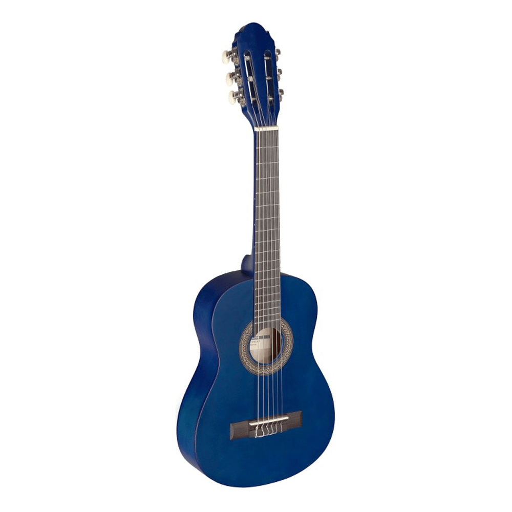 Klassieke gitaar starterset 1/4 Blauw