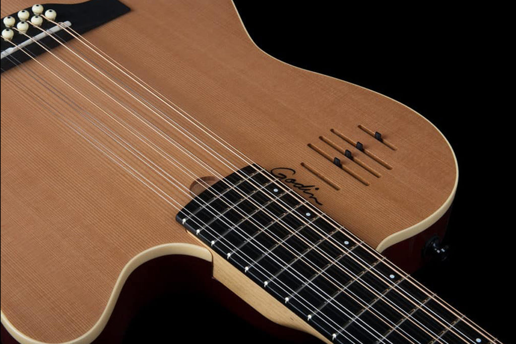 Godin A12 Natural SG - 12-String NT SG Natural Semigloss- Finish