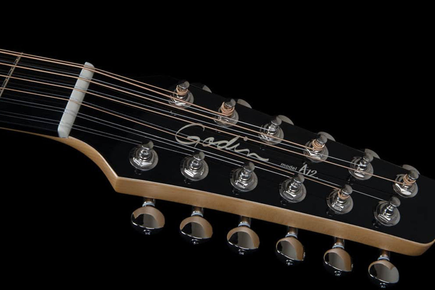 Godin A12 Natural SG - 12-String NT SG Natural Semigloss- Finish