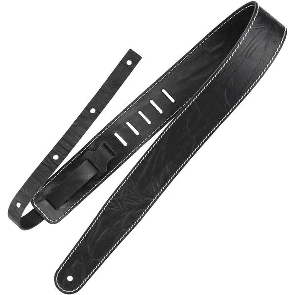 RICHTER Raw II Contour Guitar Strap Wrinkle Black - 1513
