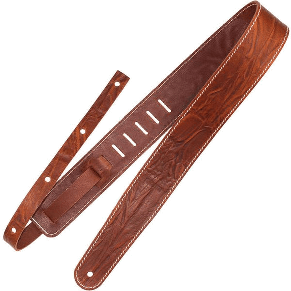 RICHTER Raw II Contour Guitar Strap Wrinkle Brown - 1515