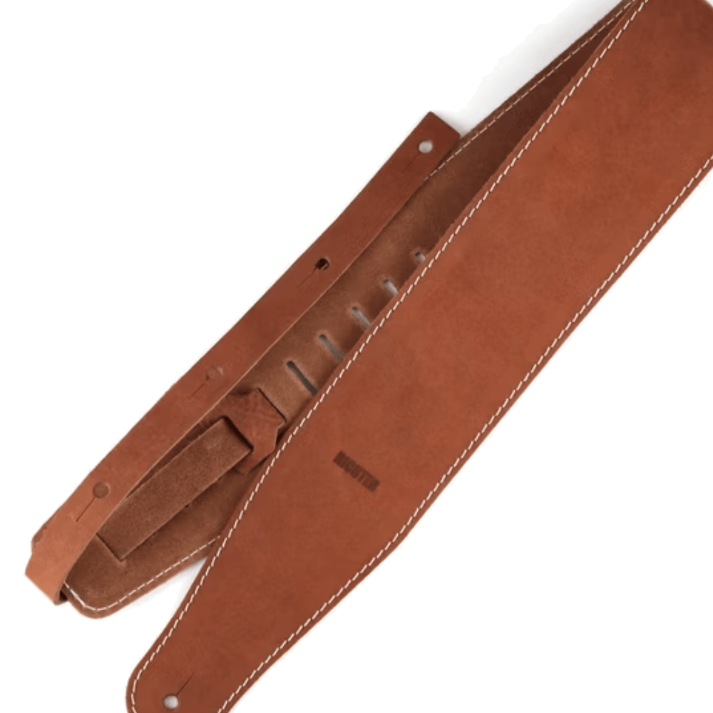 RICHTER Raw III Contour Guitar Strap Waxy Suede Brown - 1556