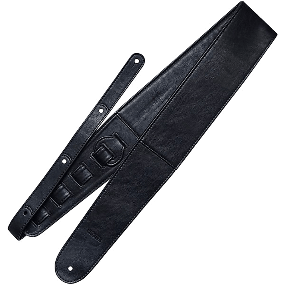 RICHTER Springbreak II Leatherette Guitar Strap Black - 1674