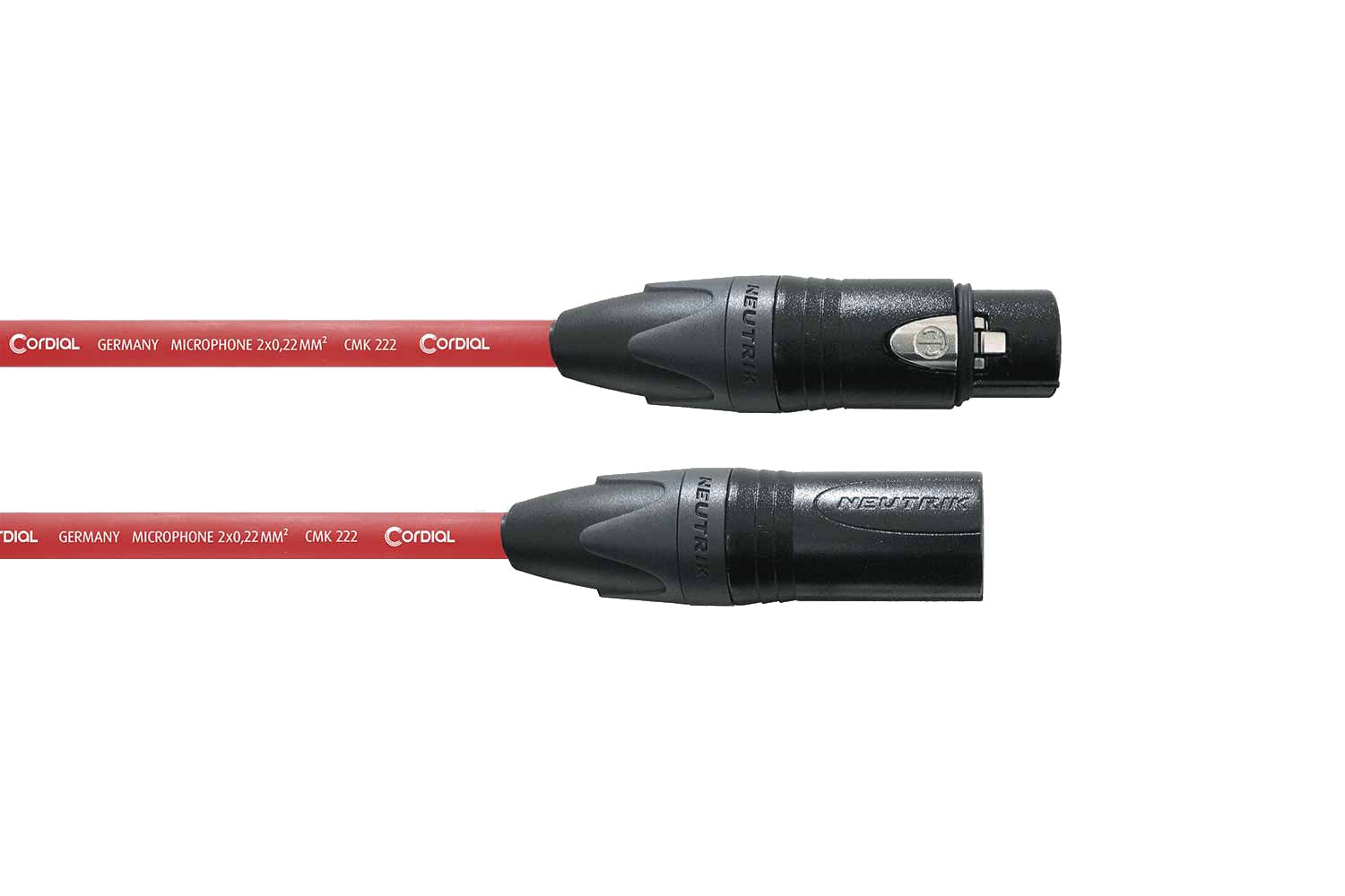 Cordial CPM 10 FM-RD Microfoonkabel XLR-XLR 10 meter Rood - Peak serie