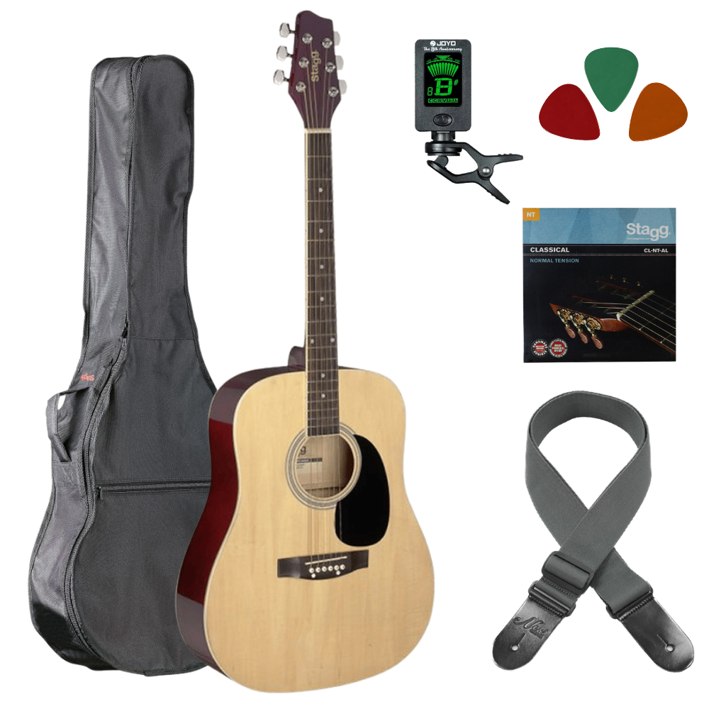 Akoestische gitaar starterset Naturel