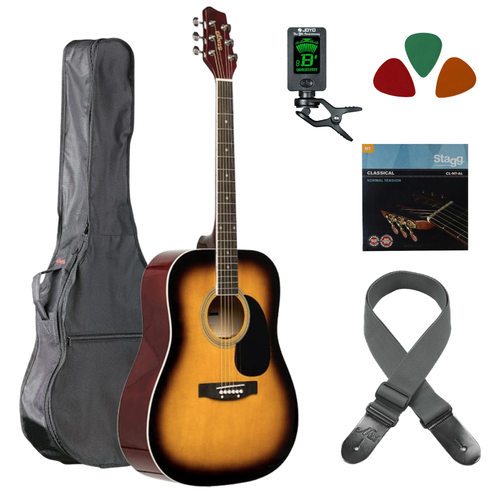 Akoestische gitaar starterset Sunburst