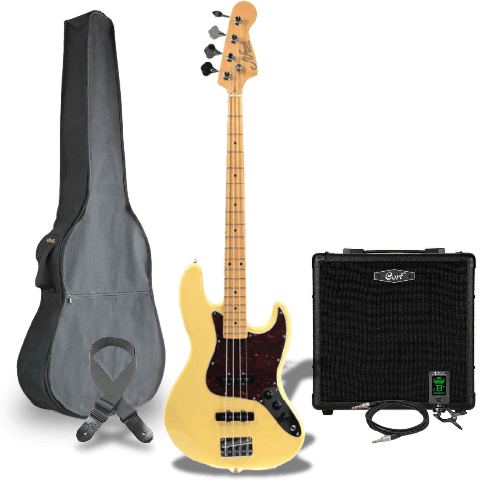 Basgitaar starterset Jazz Bass Vintage White