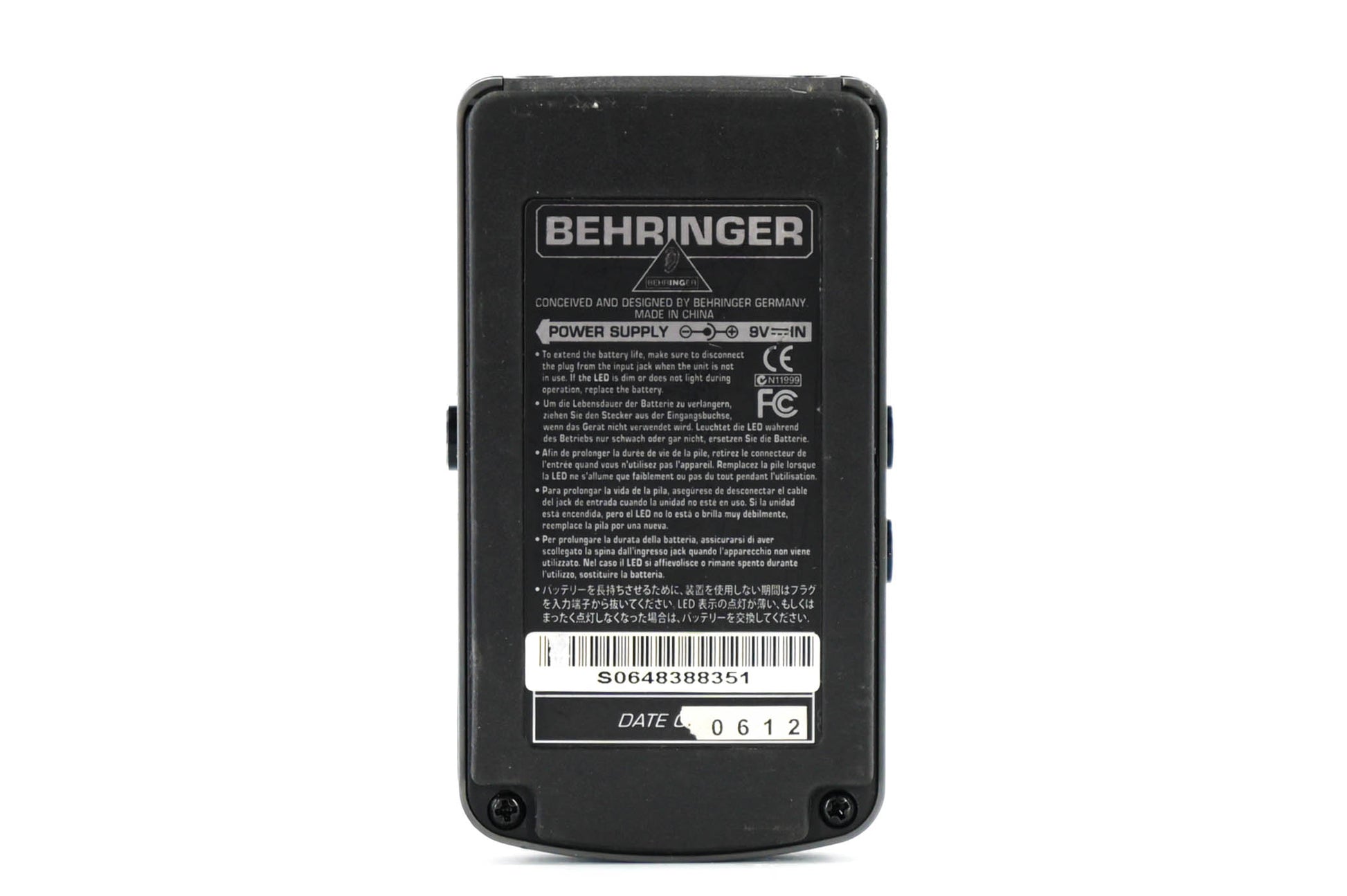 Behringer TU100 Chromatic Tuner Gitaareffect