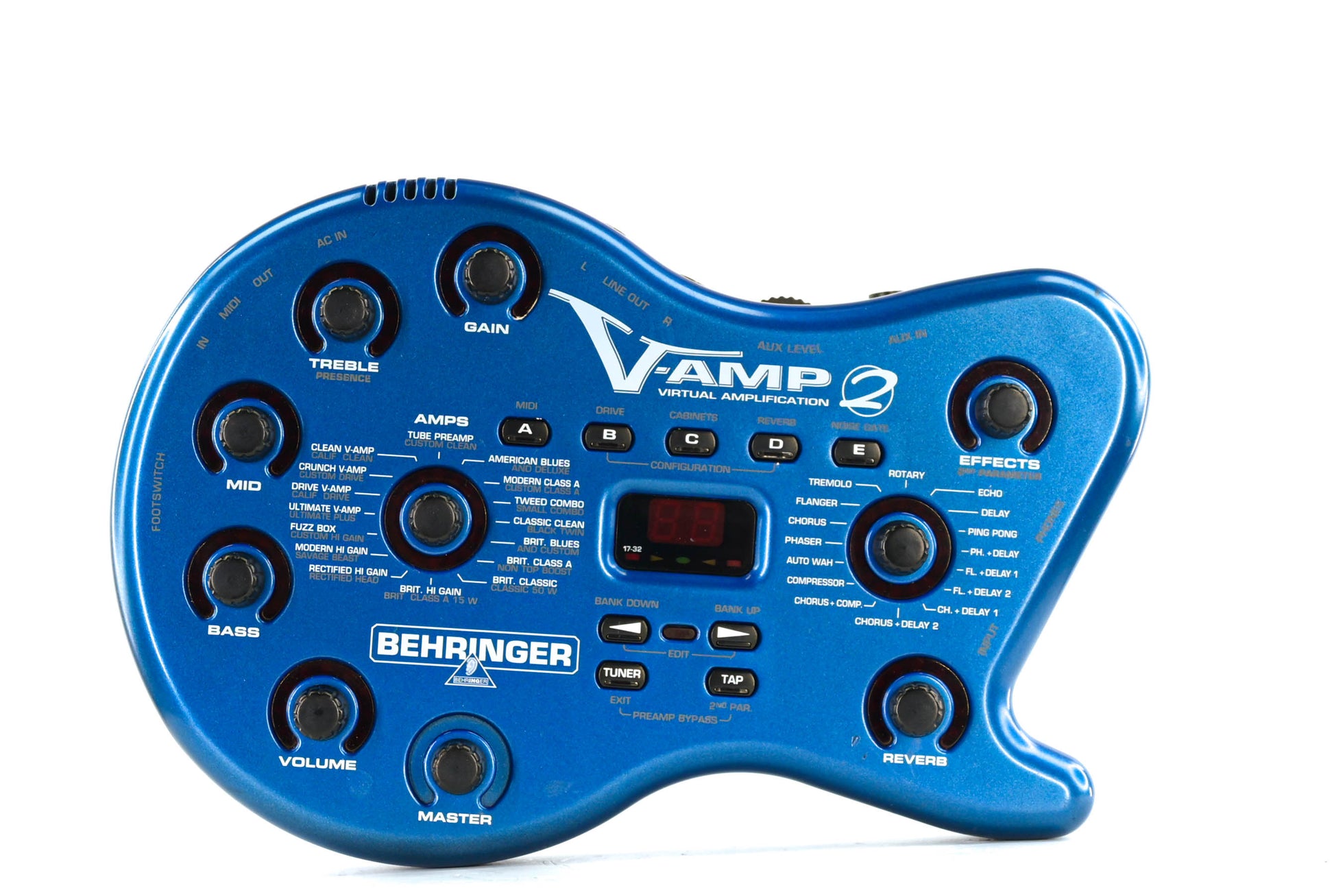 Behringer V-Amp 2 Virtual Amplification Gitaareffect