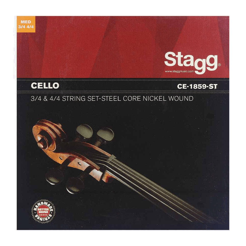 Stagg Snarenset 4/4 &amp; 3/4 cello Steel