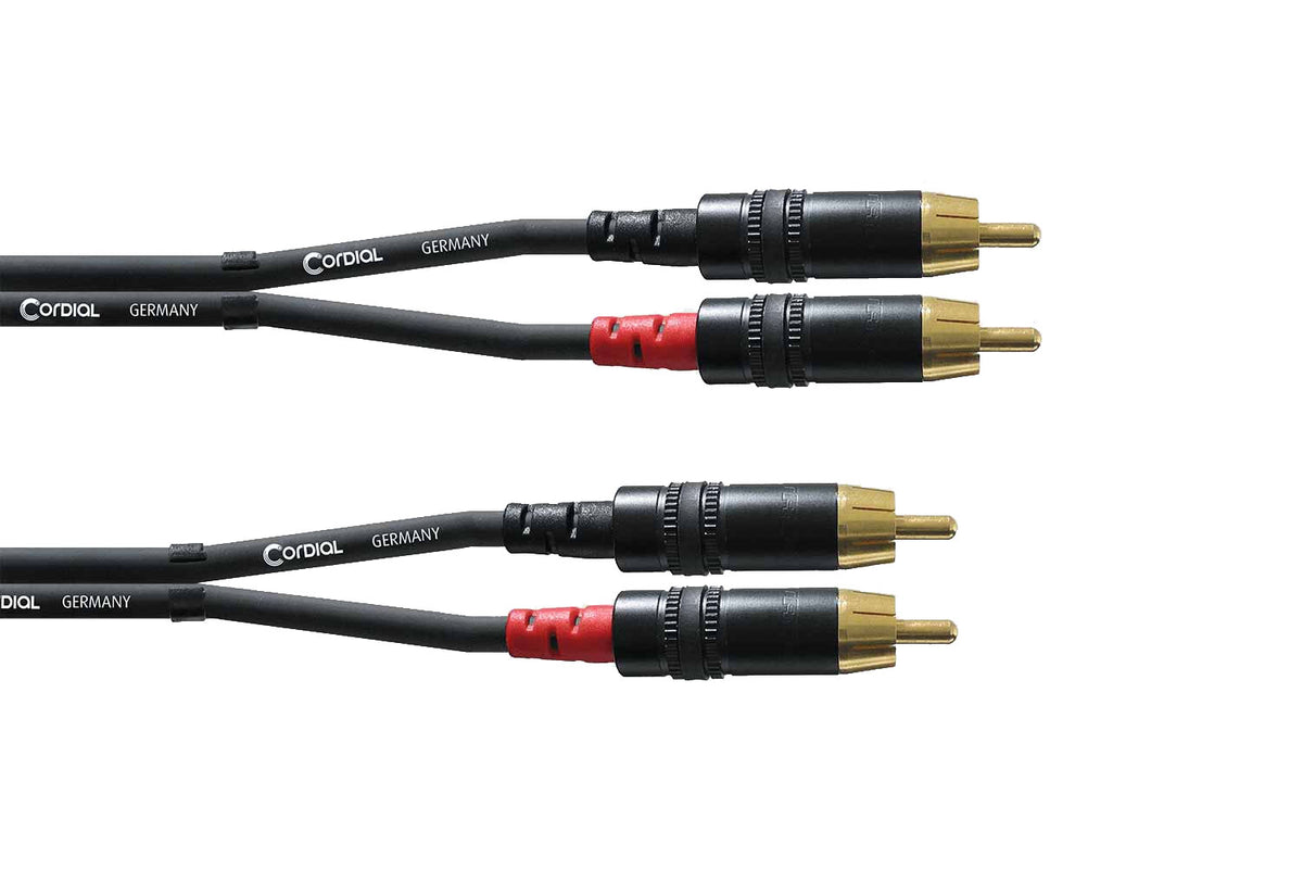 Cordial CFU3 PC 2x RCA-2x Jack 3 meter