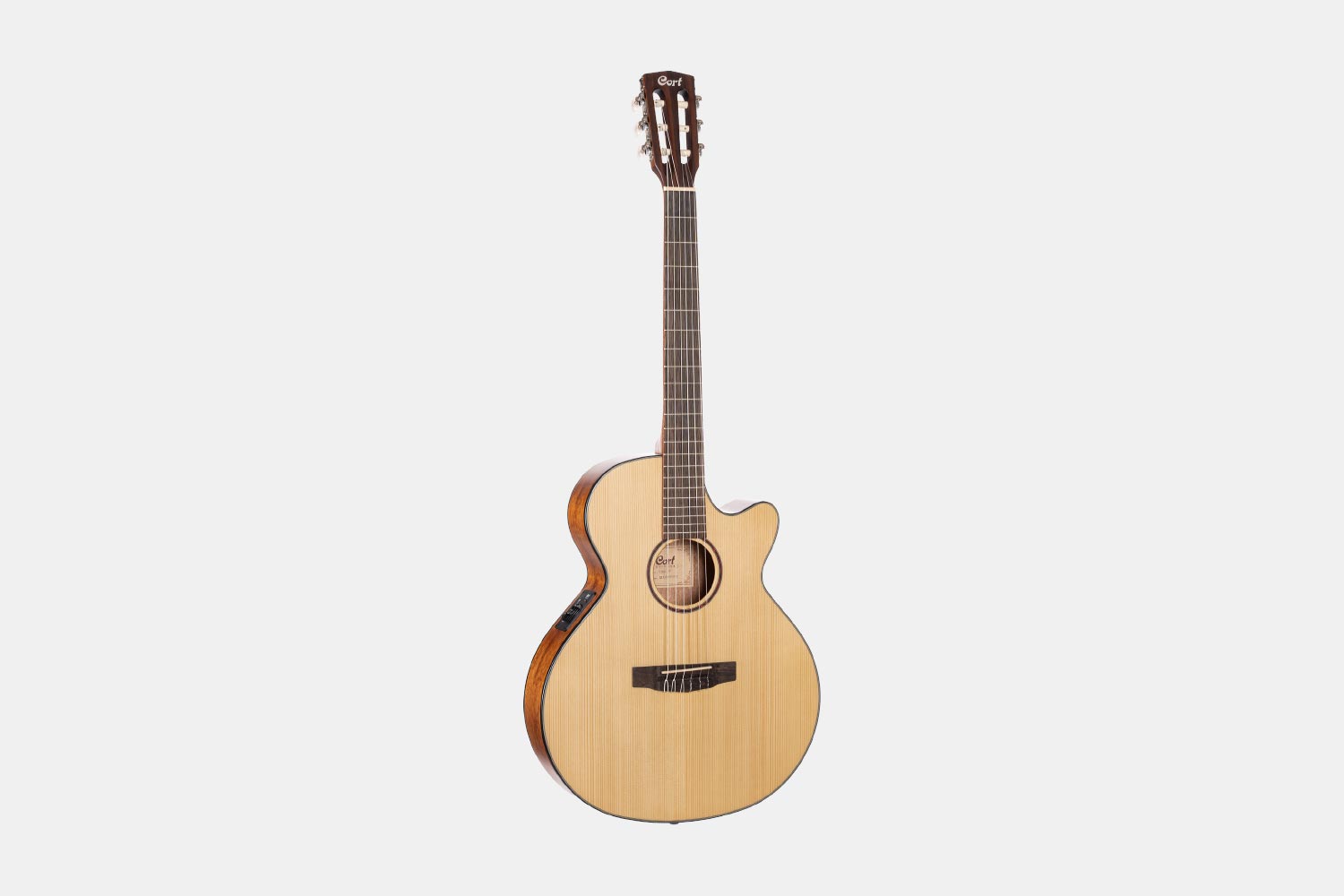 Cort CEC3 semi- akoestisch klassieke gitaar Naturel