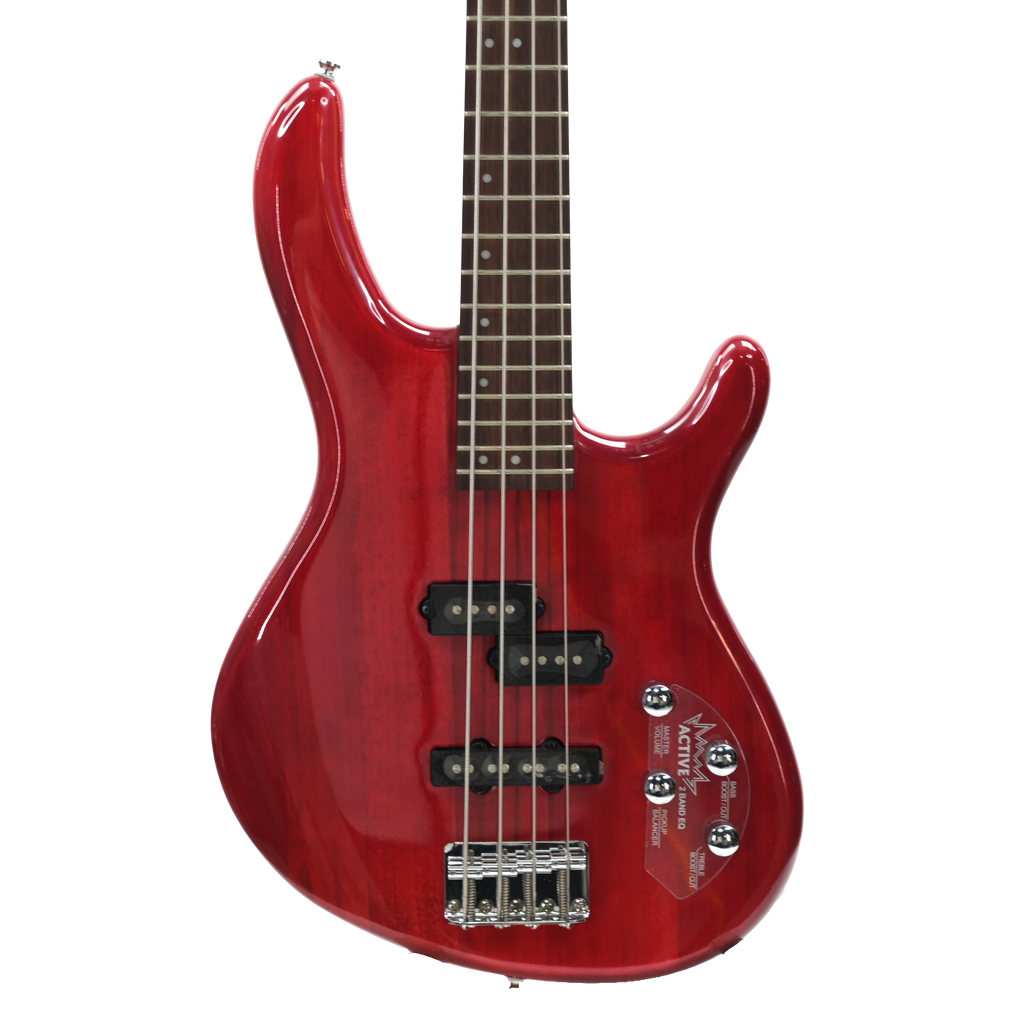 Cort Action Plus TR - Basgitaar Translucent Red Pre Owned