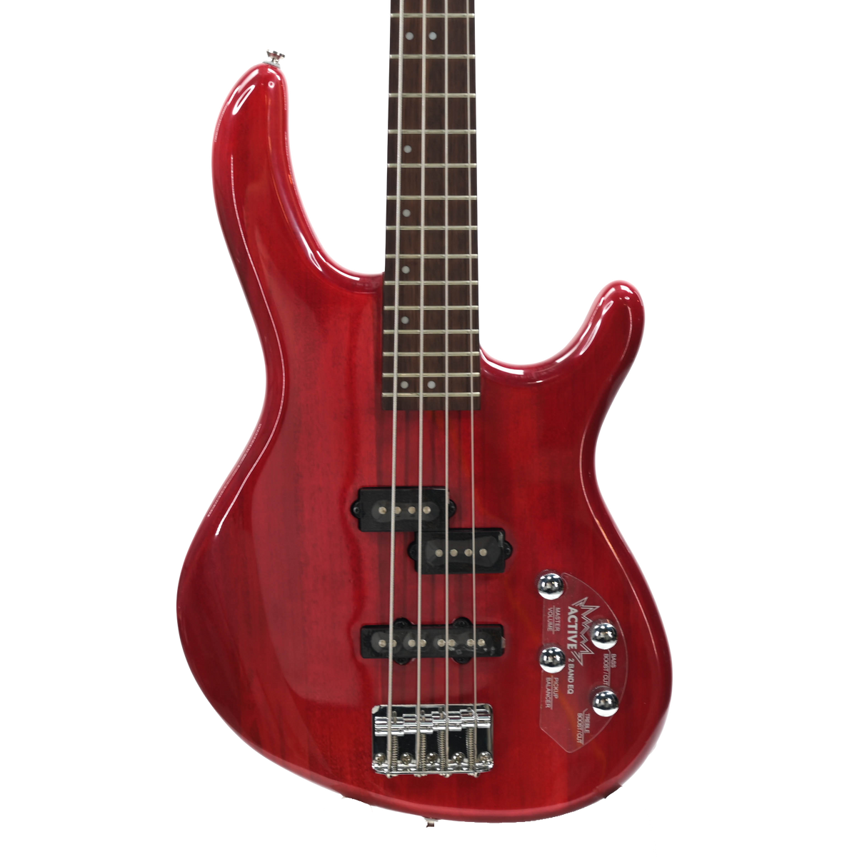 Cort Action Plus TR - Basgitaar Translucent Red Pre Owned