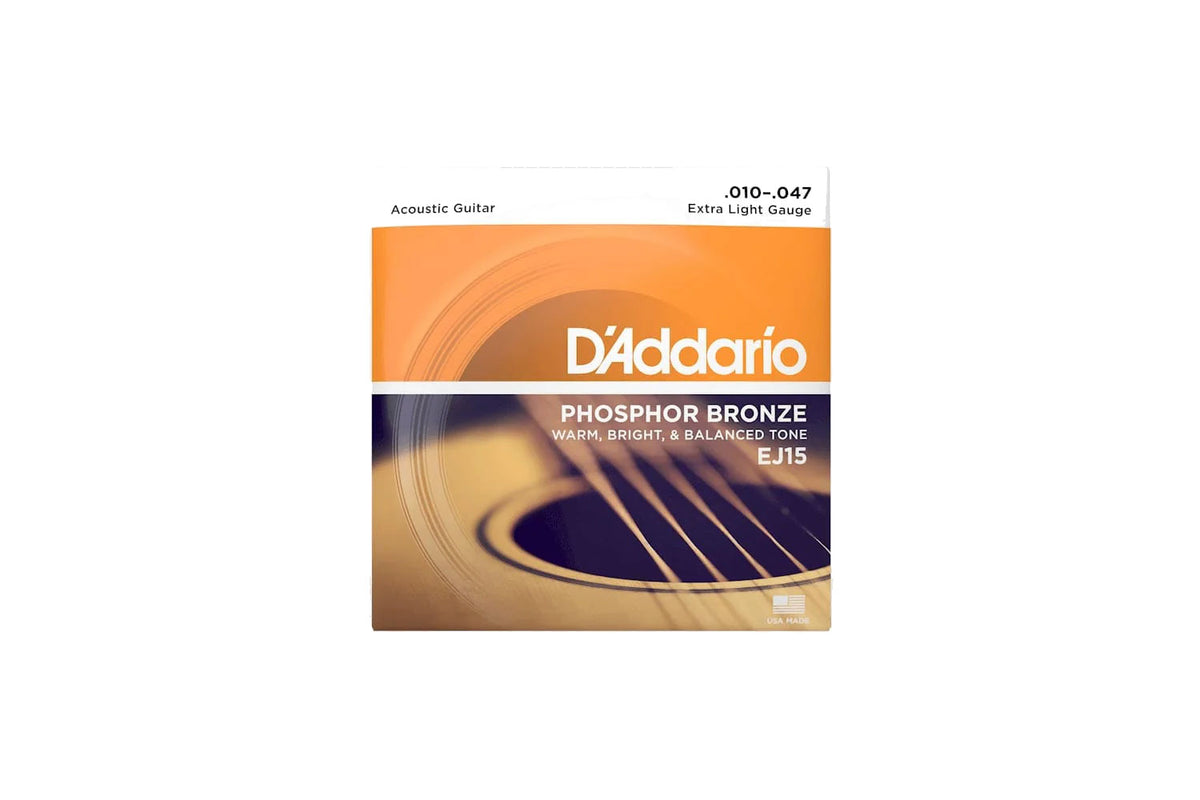 D&#39;Addario EJ15 Phosphor Bronze Extra Light 010-047