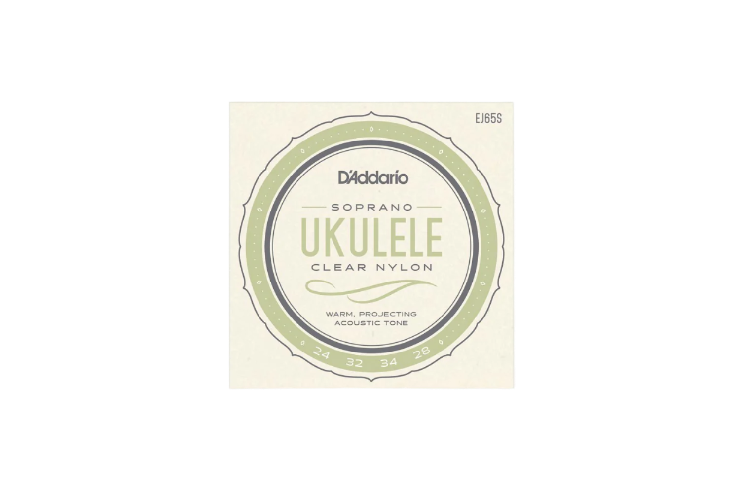 D'Addario EJ65S Pro-Arté Custom Extruded Ukulele Soprano