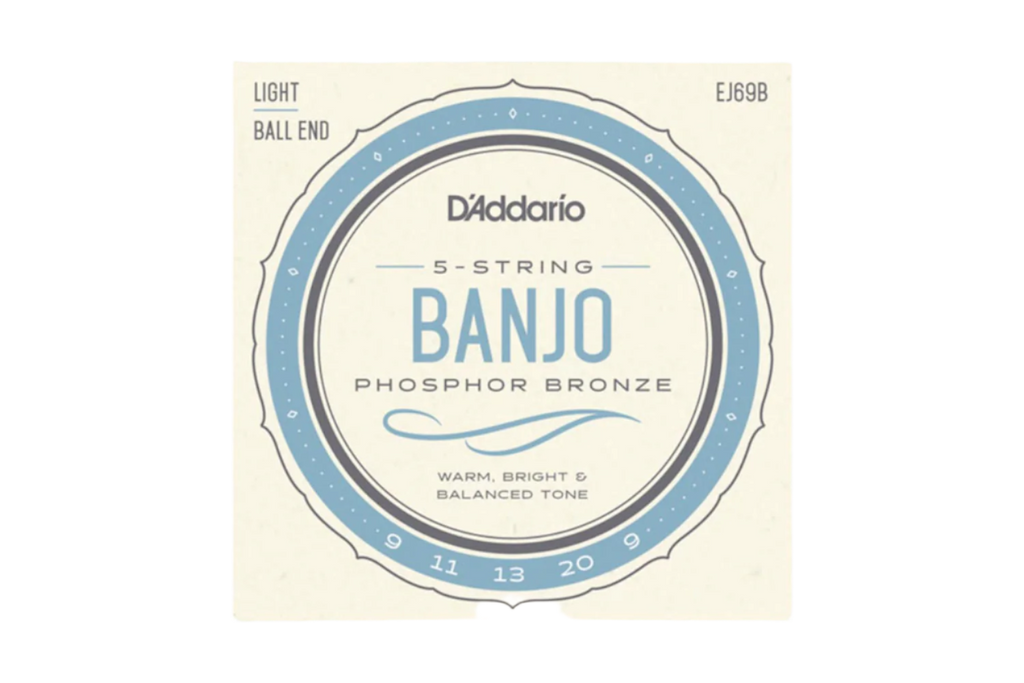 D'Addario EJ69B Phosphor Bronze Ball End 5-string banjo 009-020