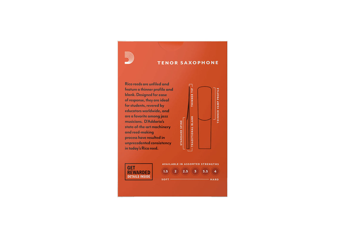 D&#39;Addario Rico 3 rieten tenorsaxofoon