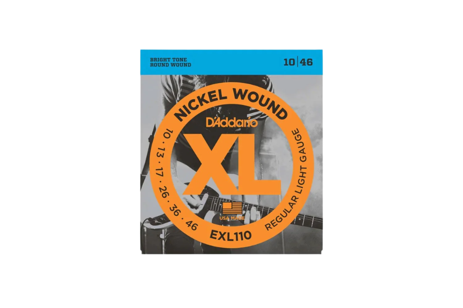 D'Addario light EXL110 nickel round wound set  010-046