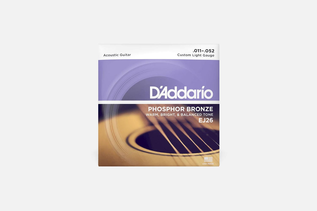 D&#39;Addario EJ26 Phosphor Bronze Custom Light .011-.052 (5317720703140)