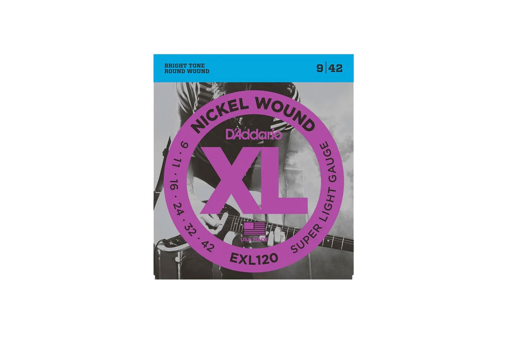 D'Addario Super Light EXL 120  nickel round wound 009-042