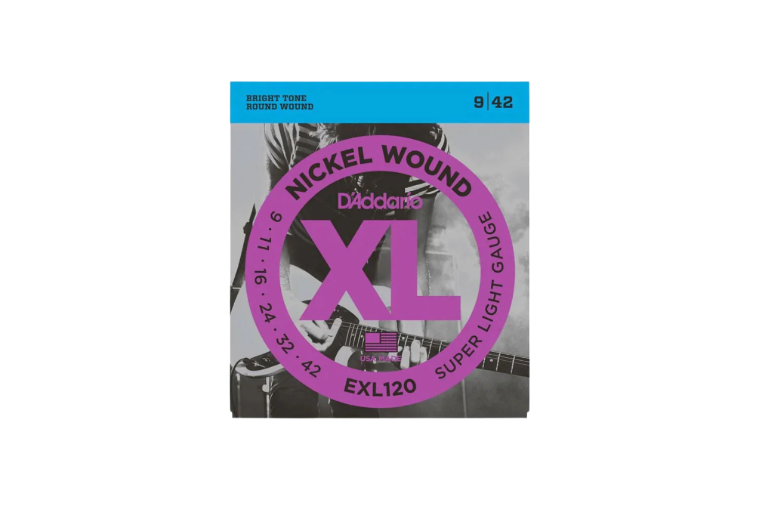 D'Addario Super Light EXL 120  nickel round wound 009-042