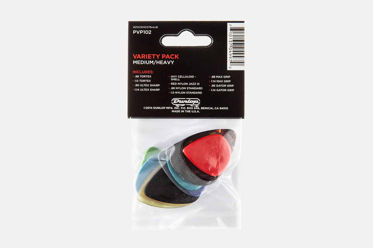 Dunlop Plectrum Variety Pack Medium / Heavy