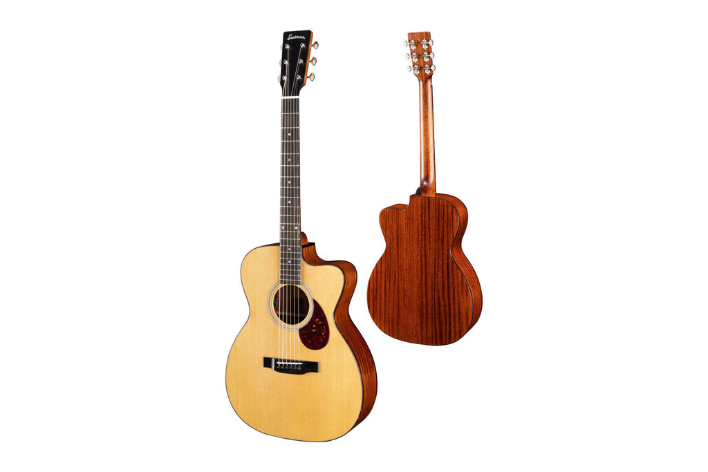 Eastman E1OMCE-DLX OM, Cutaway electric, Sitka Spruce/Sapele, Gloss,