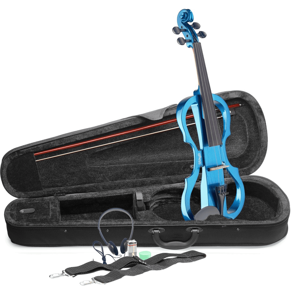 Stagg EVN X-4/4 WH Elektrische viool Blauw