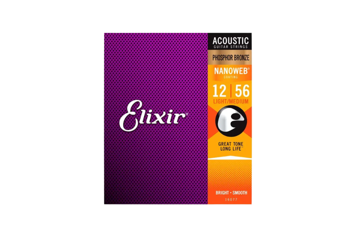 Elixir Nanoweb 16077 Light-medium Phosphor Bronze 012-056
