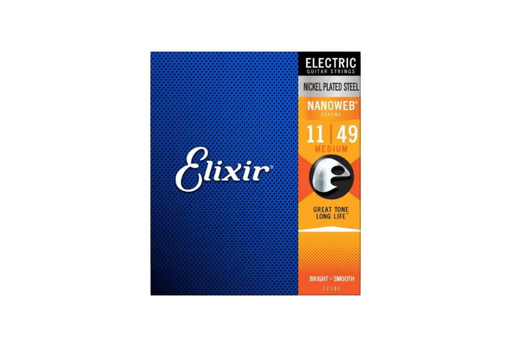 Elixir 12102 Nanoweb Nickel Plated 011-049