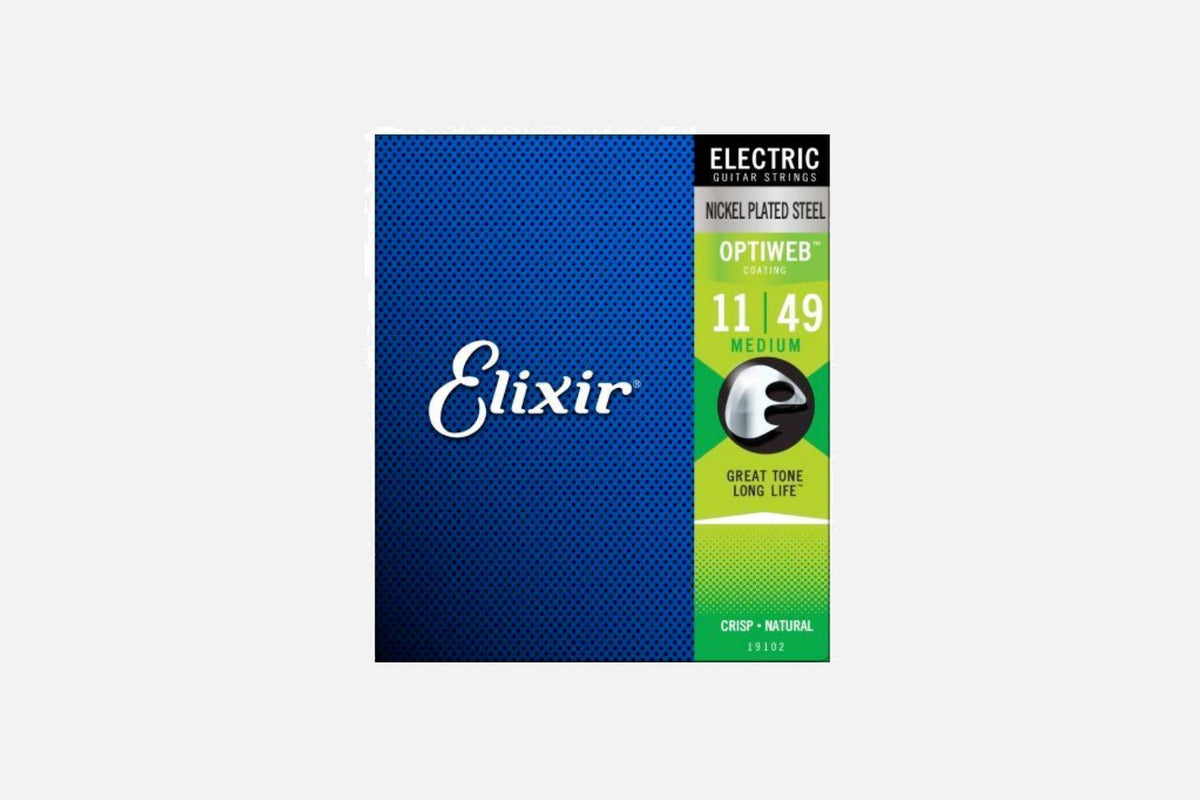 Elixir 19102 Elektrisch NPS Optiweb Medium 11-49 snarenset (5275647312036)