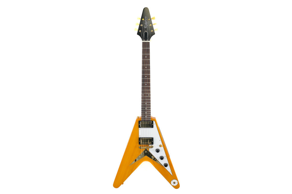 Epiphone '58 Korina Flying V Aged Natural (White Pickguard) 2023 (Pre-owned)