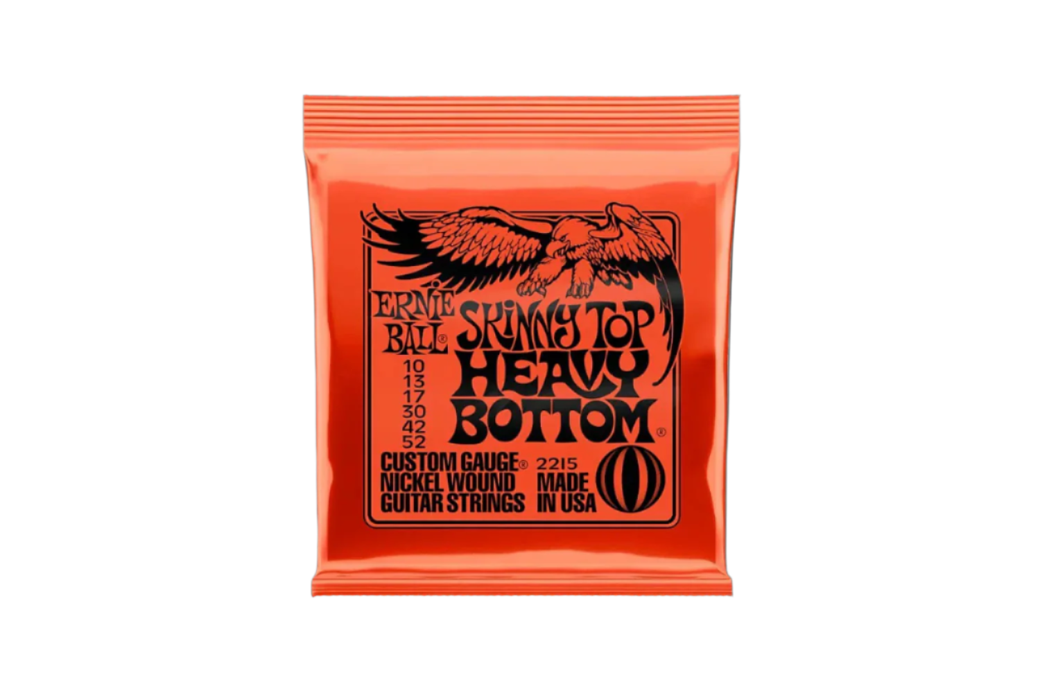 Ernie ball 2215 Skinny Top Heavey Bottom nickel wound Slinky 010-052