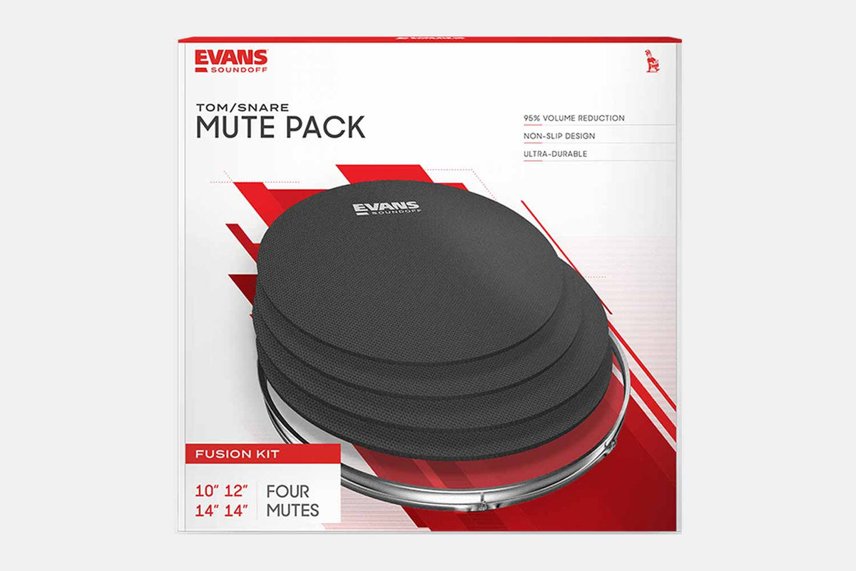 Evans Mute Pack Fusion 10-12-14-14S Sound Off dempmatten (5463625466020)