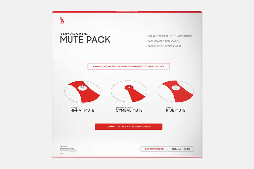 Evans Mute Pack Fusion 10-12-14-14S Sound Off dempmatten (5463625466020)