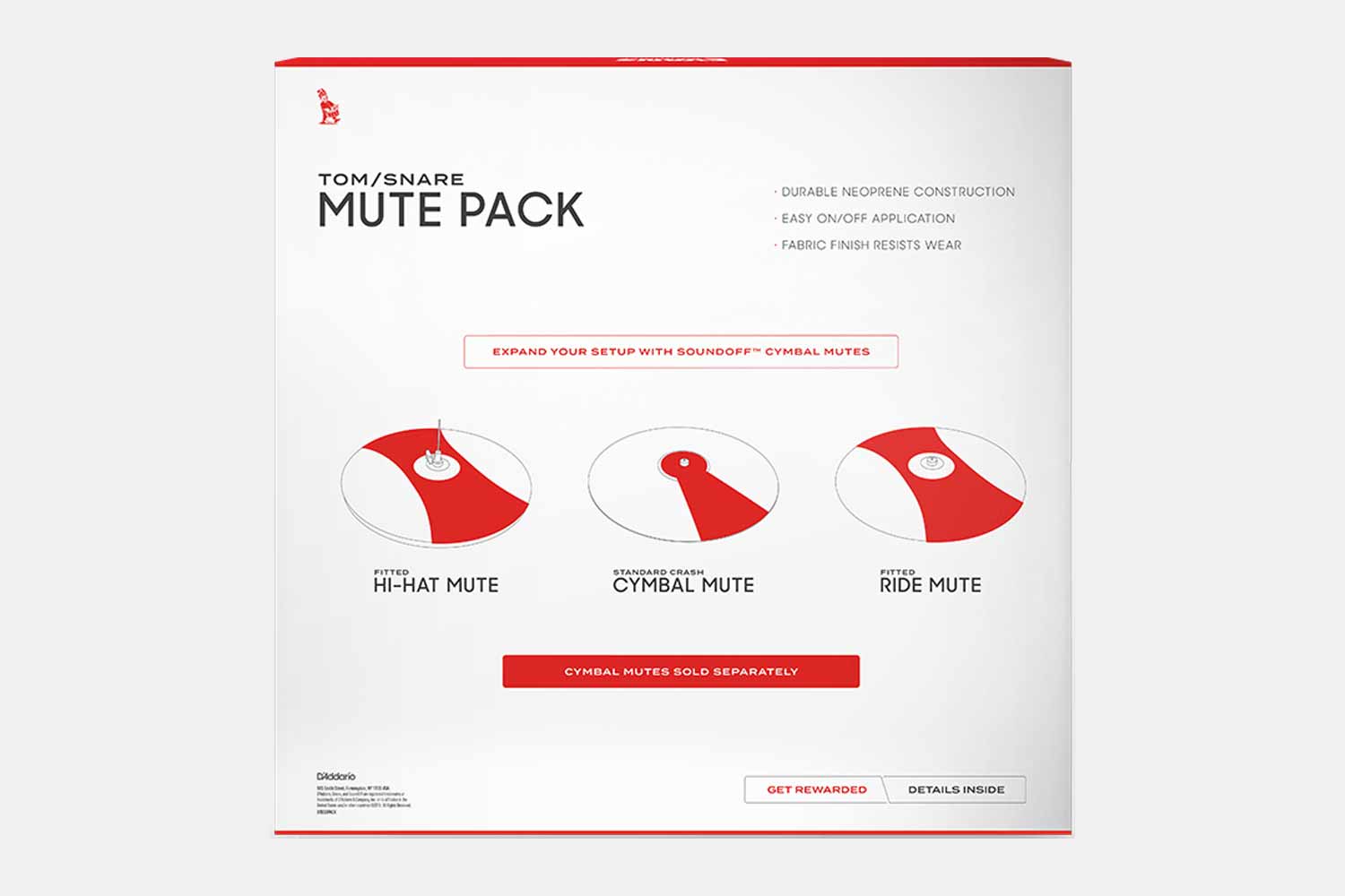 Evans Mute Pack Fusion 10-12-14-14S Sound Off dempmatten (5463625466020)