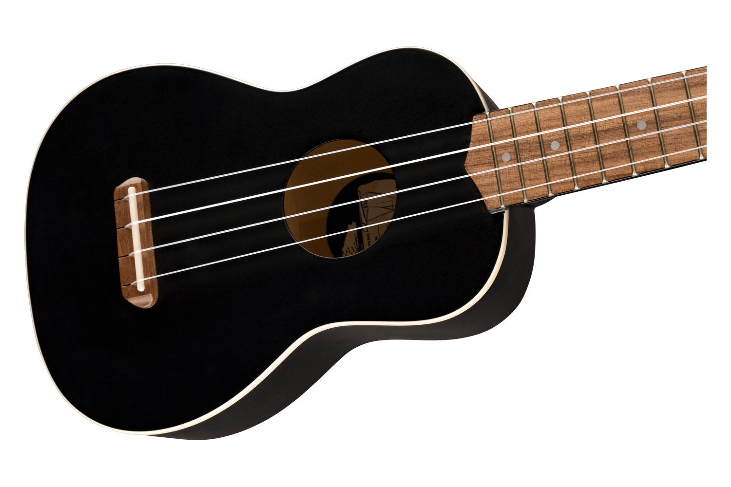 Fender Venice Sopraan Ukulele Black