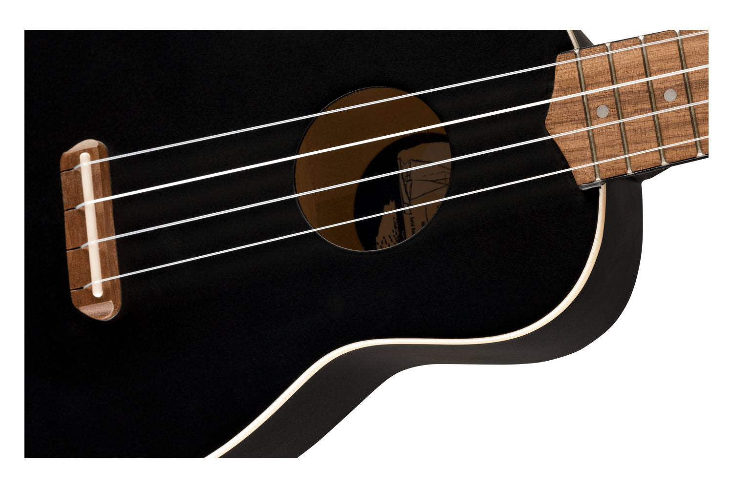 Fender Venice Sopraan Ukulele Black