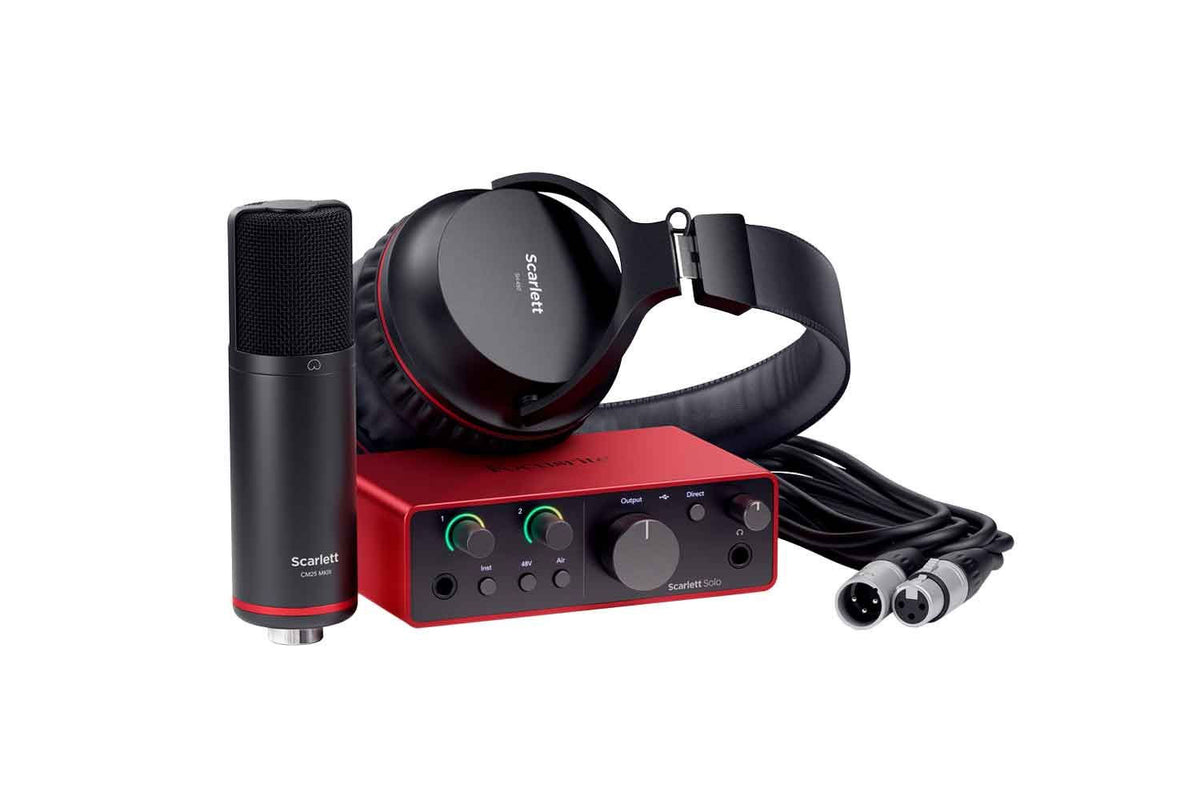 Focusrite Scarlett 4 SOLO-STUDIO USB Audio Interface Pack